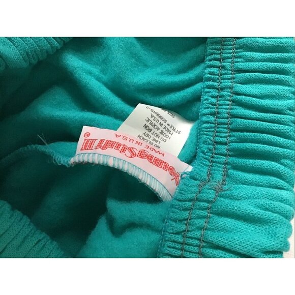 Young Stuff II Womens Teal Elastic Waist Pants Size M 100% Cotton Made In USA - Picture 6 of 12